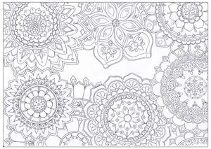Mandala Flowers Coloring Page