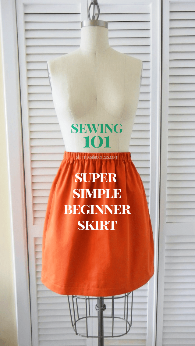 Super Simple DIY Skirt | AllFreeSewing.com