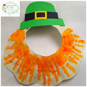 Fun and Easy Paper Plate Leprechaun Mask