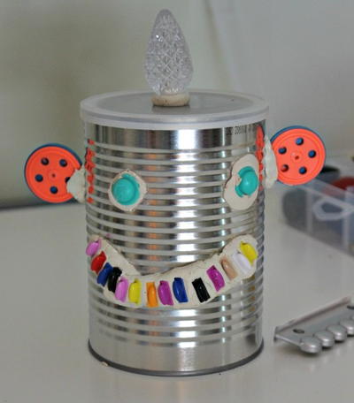 Recycled Robot Kids Craft