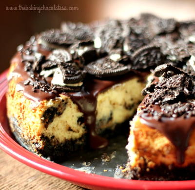 Chocolate Cookie Ganache Cheesecake