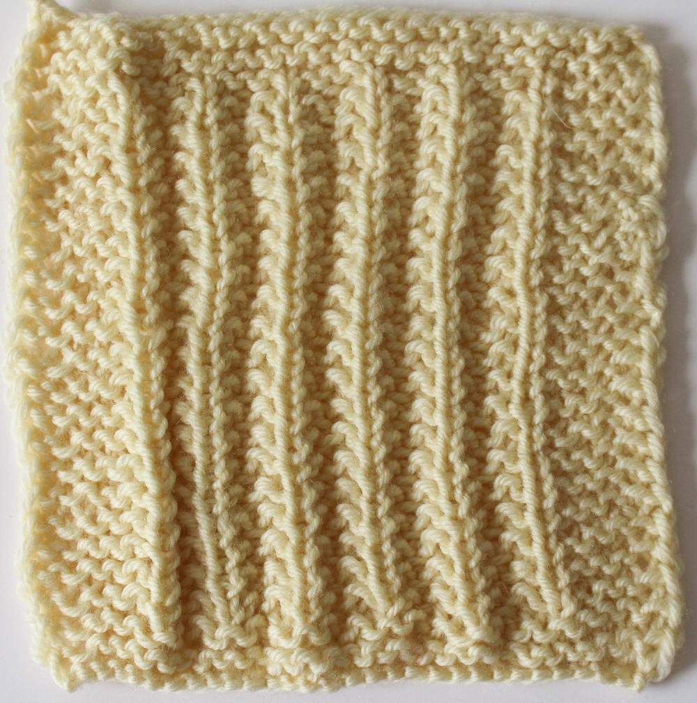 Seeded Rib Square | AllFreeKnitting.com