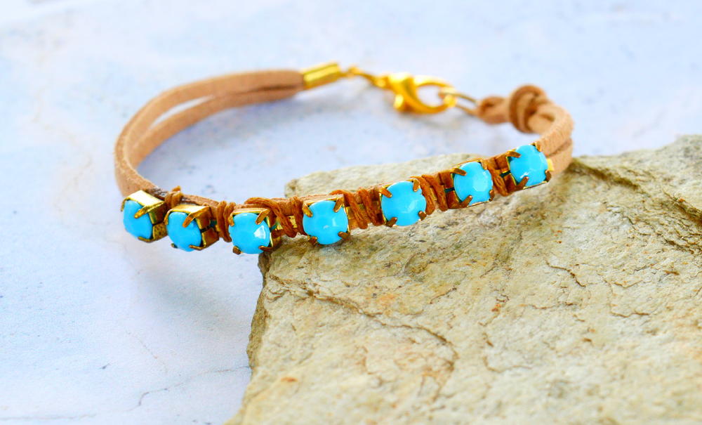 Stunning Rhinestone Wrapped Bracelet