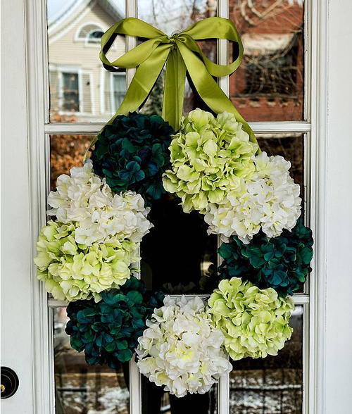 Hydrangea DIY Spring Wreath