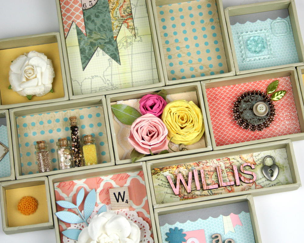 Mini Canvases Family Shadow Box