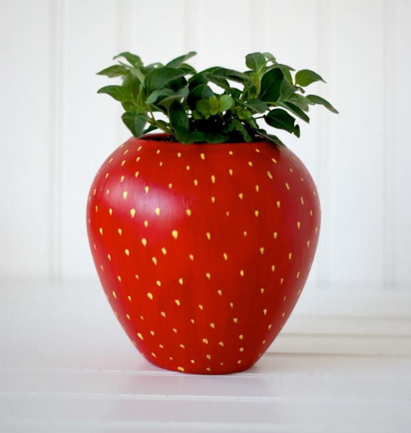 Strawberry Pattern DIY Planter