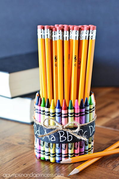 Crayon Vase Gift for Teachers