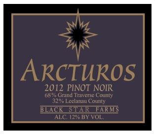 Black Star Farms Arcturos Pinot Noir 2012