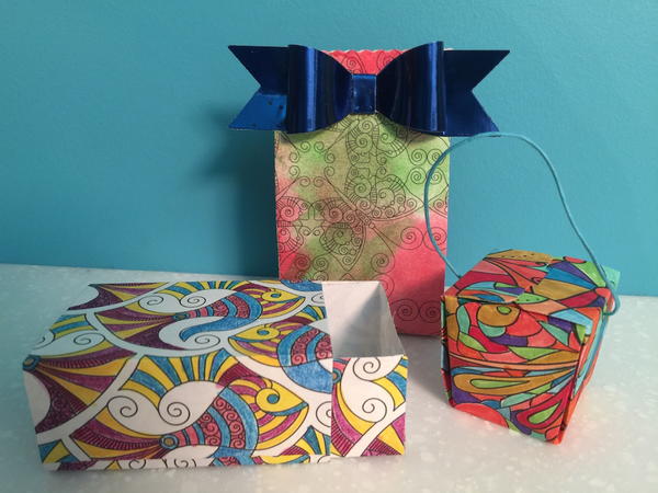Coloring Book Pages Box and Bags