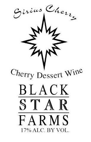 Black Star Farms Sirius Cherry Dessert Wine