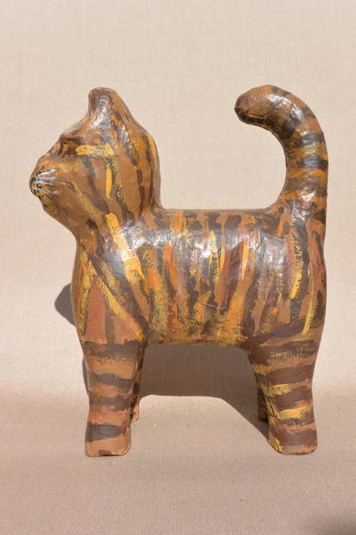 Kitty Cat Papier Mache Craft