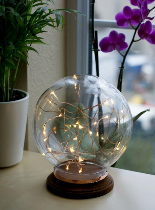 Globe Lamp DIY Home Decor