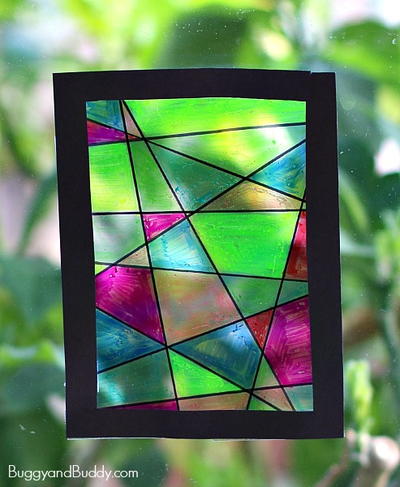 Stained Glass Suncatcher Craft