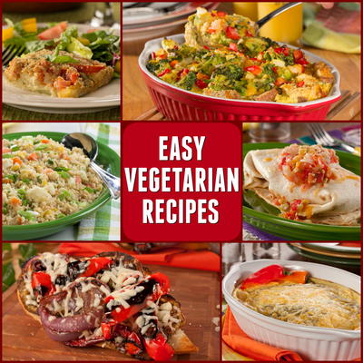 10 Easy Vegetarian Recipes | EverydayDiabeticRecipes.com
