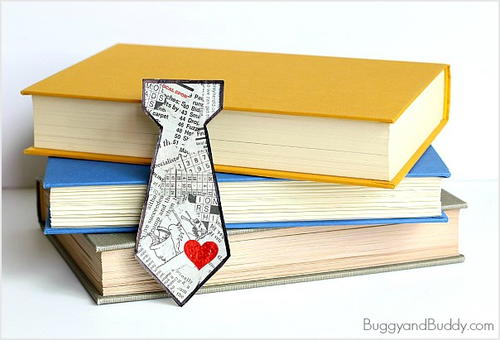 To-Tie-For Fathers Day Bookmark