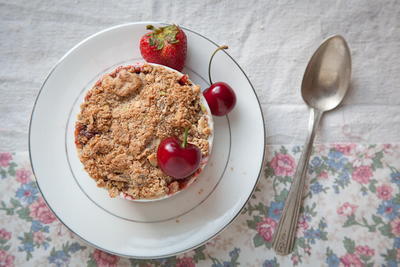Spring Fruit Nutty Crumble