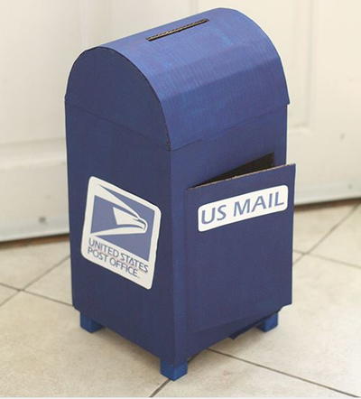 Decorative Mailbox Cardboard Craft