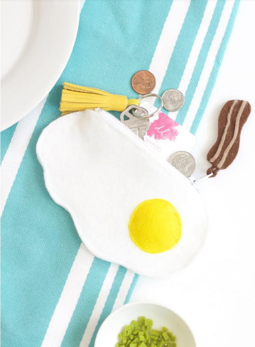 Fried Egg Zipper Pouch Tutorial