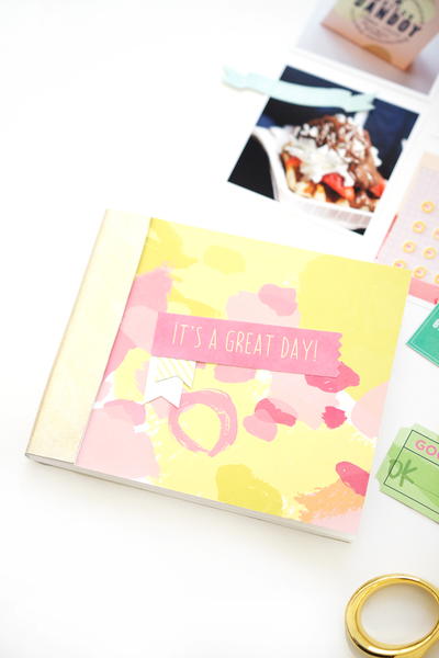 Easy DIY Photo Scrapbook Template