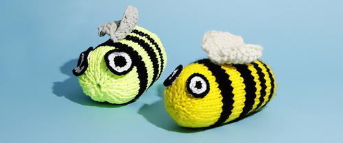 Bee Geez Knitted Bees