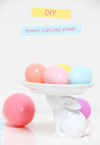 DIY Bunny Cupcake Stand
