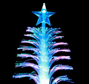 An example of a fiber optics tree