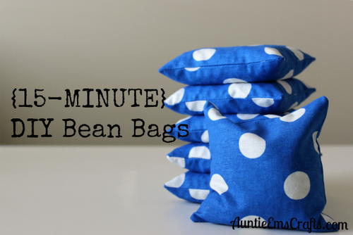 15 Minute DIY Bean Bags