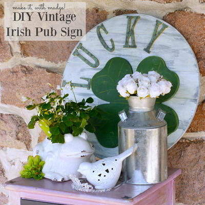 DIY Vintage Irish Pub Sign