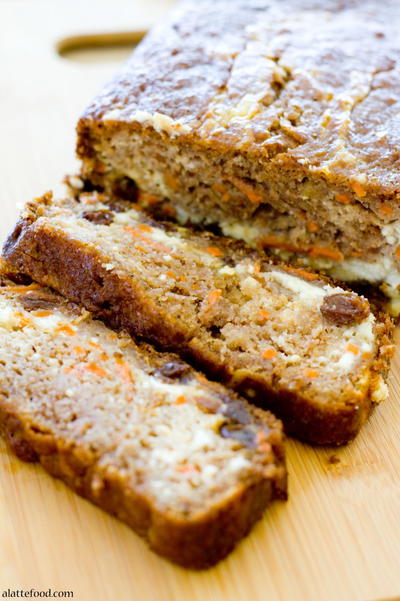 Cheesecake Stuffed Carrot Bread Recipe