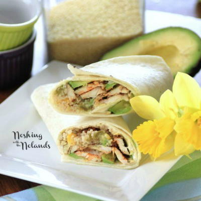 Easy Chicken Couscous Wraps
