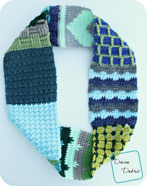 Sampler Crochet Cowl Scarf