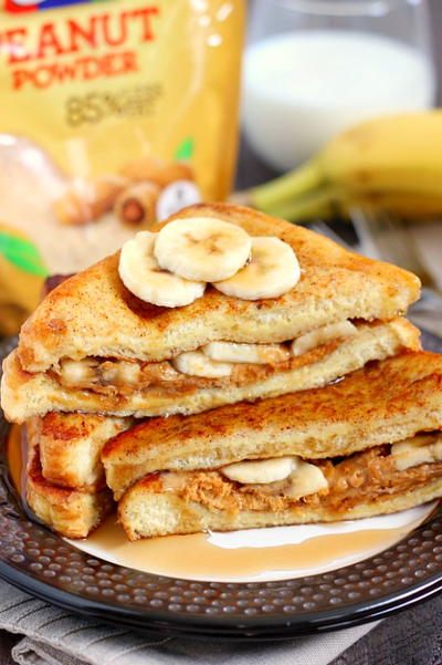 Peanut Butter and Banana Cinnamon French Toast