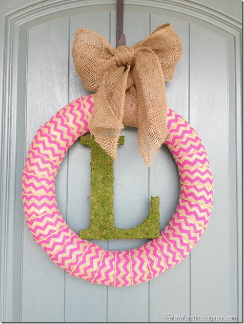 Mossy Monogram Wreath