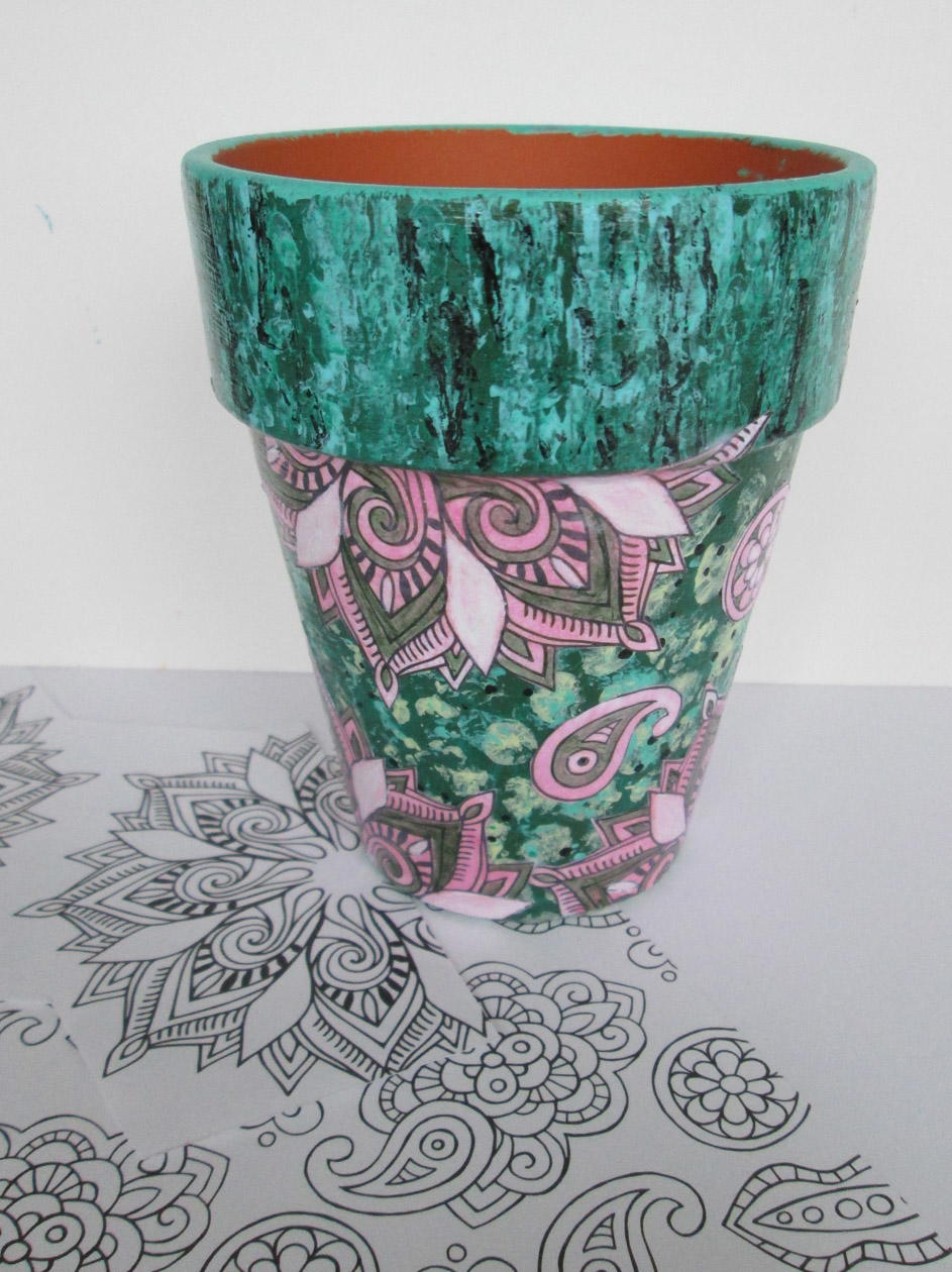Download Decoupaged Flower Pot Crafts | FaveCrafts.com