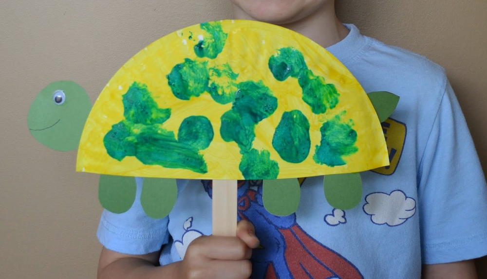 Totally Turtle DIY Puppet AllFreeKidsCrafts.com