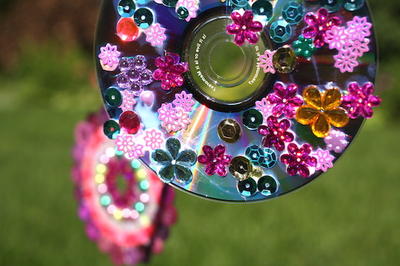 Recycled CD Wind Spinner