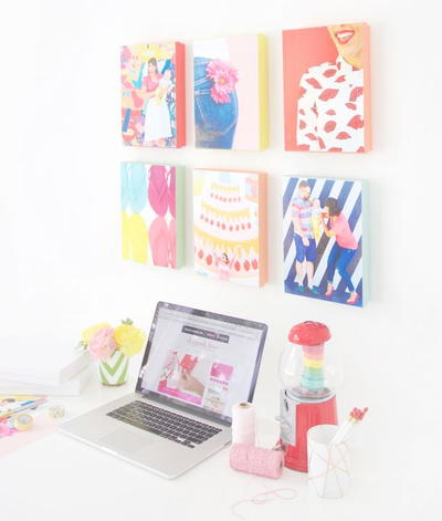 Washi Tape Gallery Wall