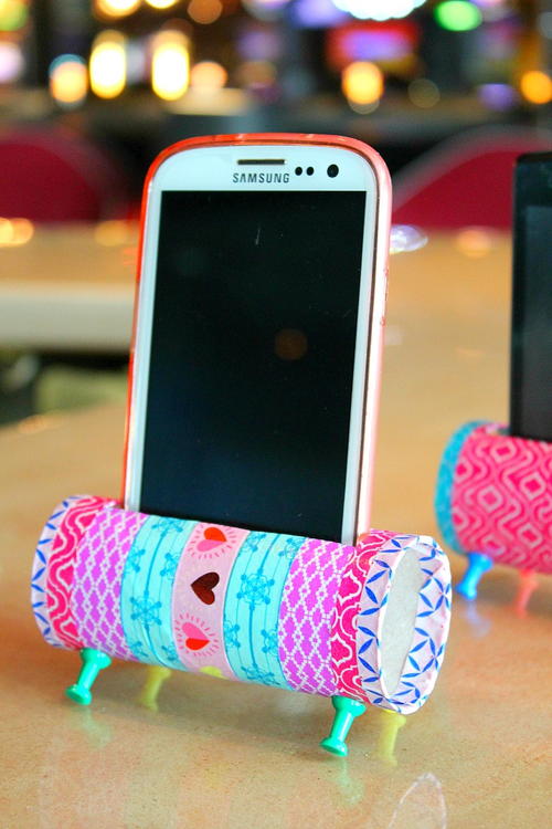 DIY Phone Stand Toilet Paper Roll Craft