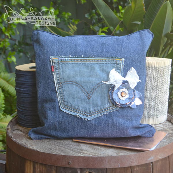 Denim Pocket Pillow