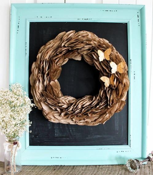 Golden Butterfly DIY Wreath