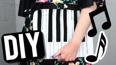 Piano Keys DIY Clutch