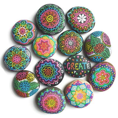 Painted Rocks Doolies Terrific Doodle Rocks | AllFreeKidsCrafts.com