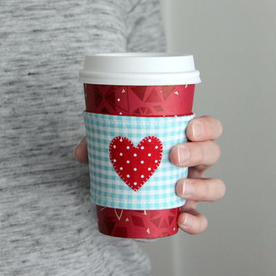 I Heart Coffee Cozy Tutorial with Printable