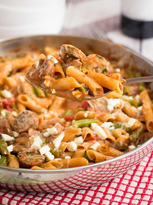 Easy Italian Sausage Pasta Skillet Recipe