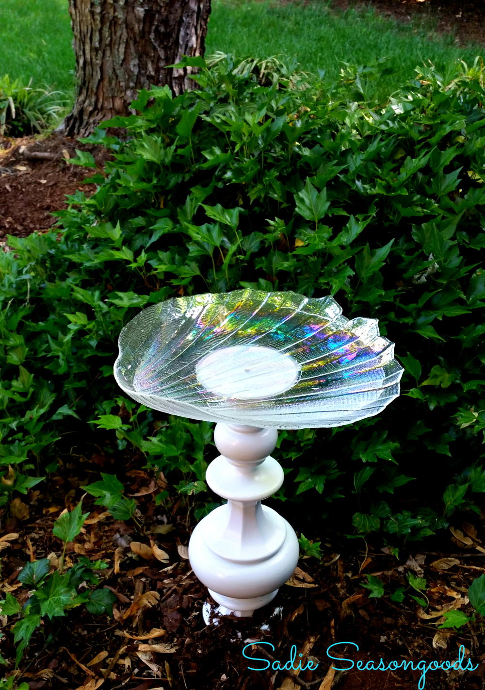 Bright Idea Recycled Birdbath Allfreeholidaycrafts Com