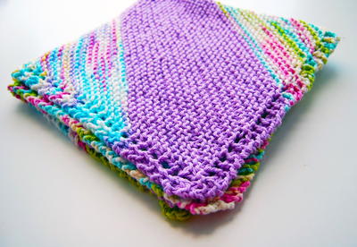 Bias Quick Knit Baby Blanket