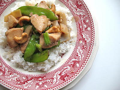 Cashew Chicken with Snow Peas