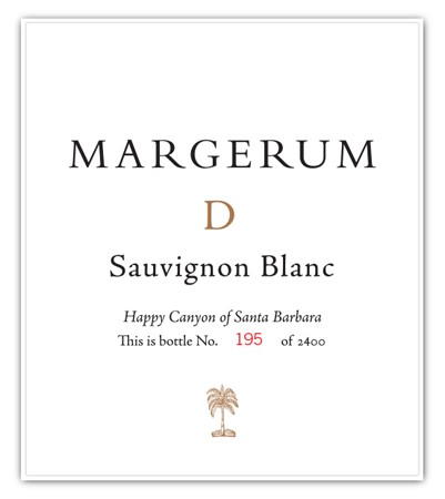 Margerum D Sauvignon Blanc 2014