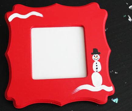 Thumbprint Snowman Frame