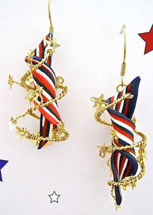 Star Spangled DIY Earrings